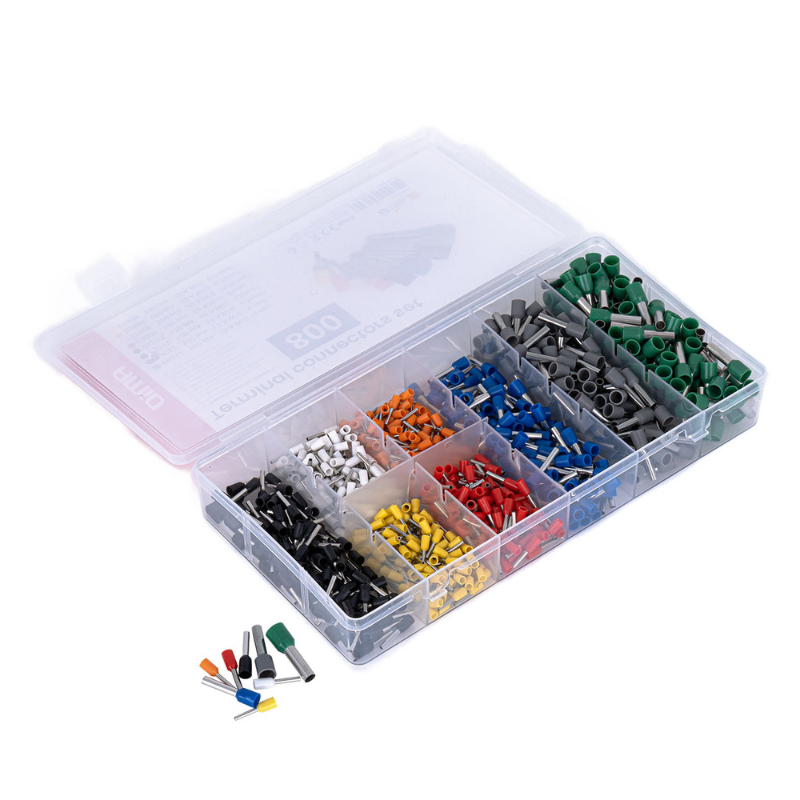 Set conectori cabluri electrice, 800 buc, cupru, protectie, auto, industrial [1]