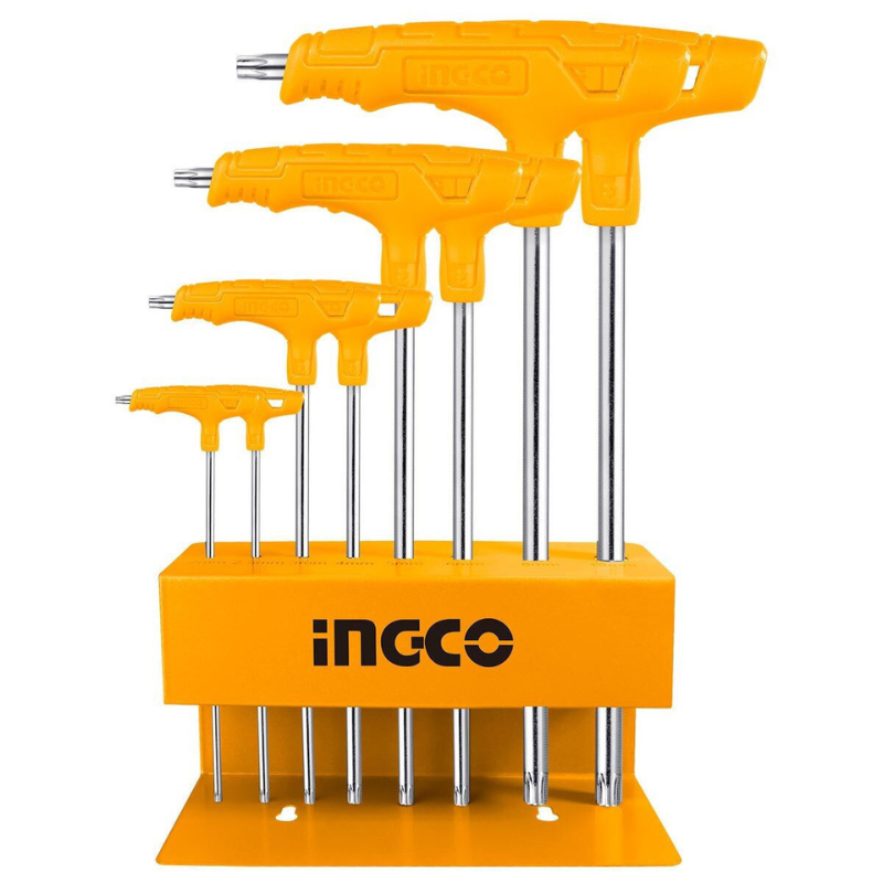 Set de 8 chei Torx cu maner T, CrV [2]