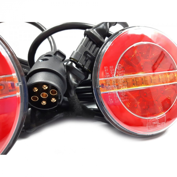 Set de lampi stop remorca, LED, semnalizare dinamica, 7.5m, 7 pini, L1883 - Truck LED L1883-Z [3]
