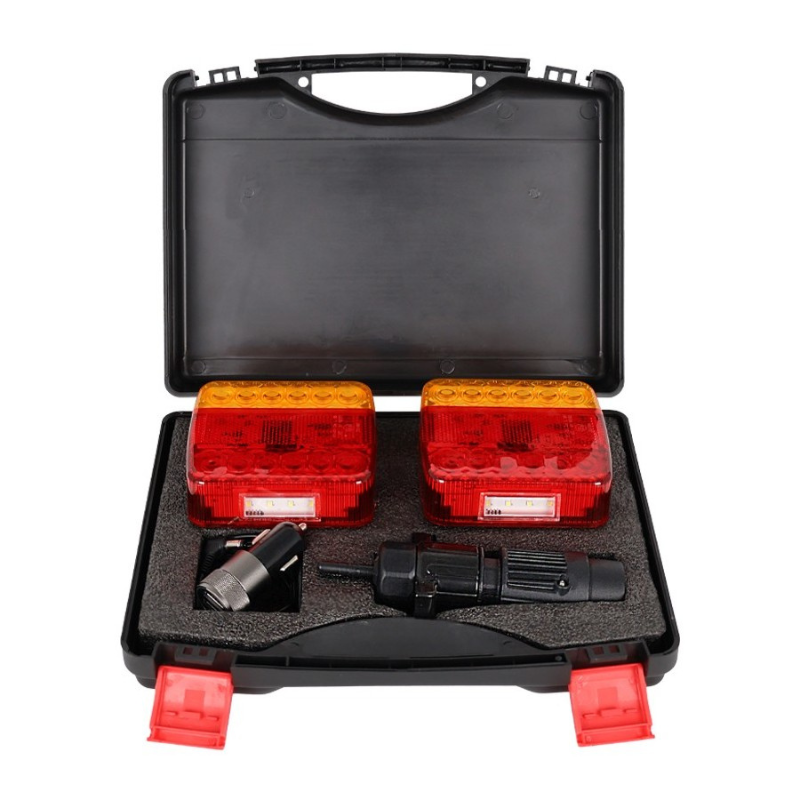 Set de lampi stop, triple cu magnet Wireless, 5 functii, 10 x 10.05cm, 12V [10]