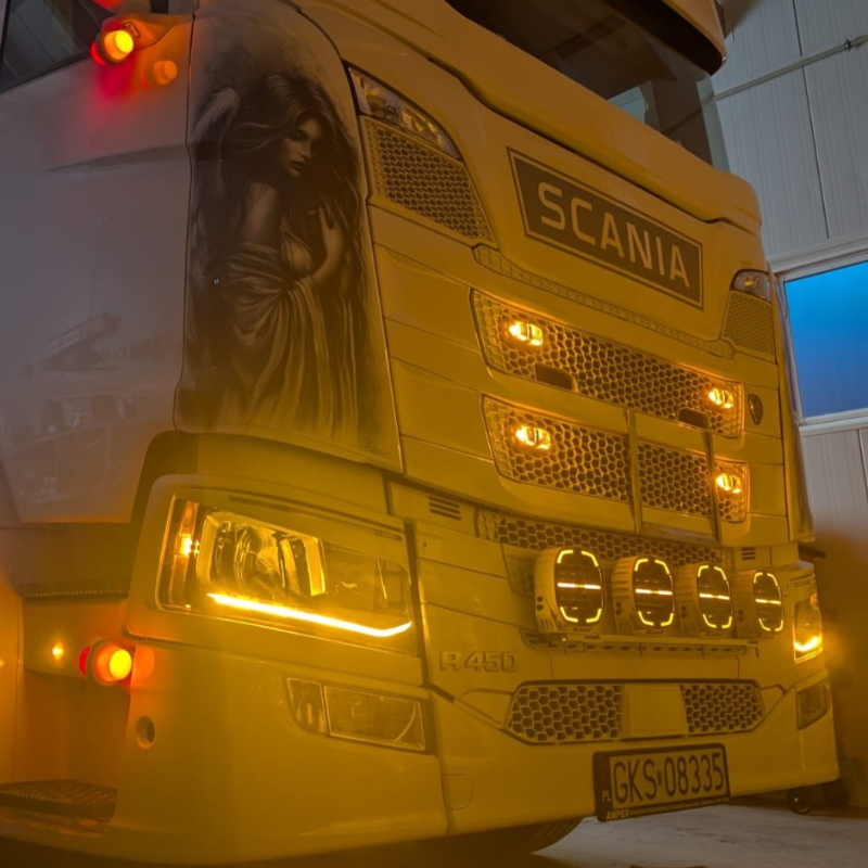 Set montaj SKYPARTS pentru 4 proiectoare in grila Scania NG [3]