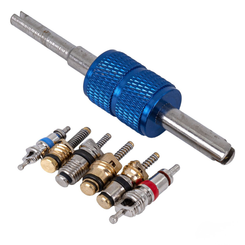 Set profesional valve aer conditionat, 61 piese, reparatii, intretinere sisteme AC, auto, frigorifice [4]