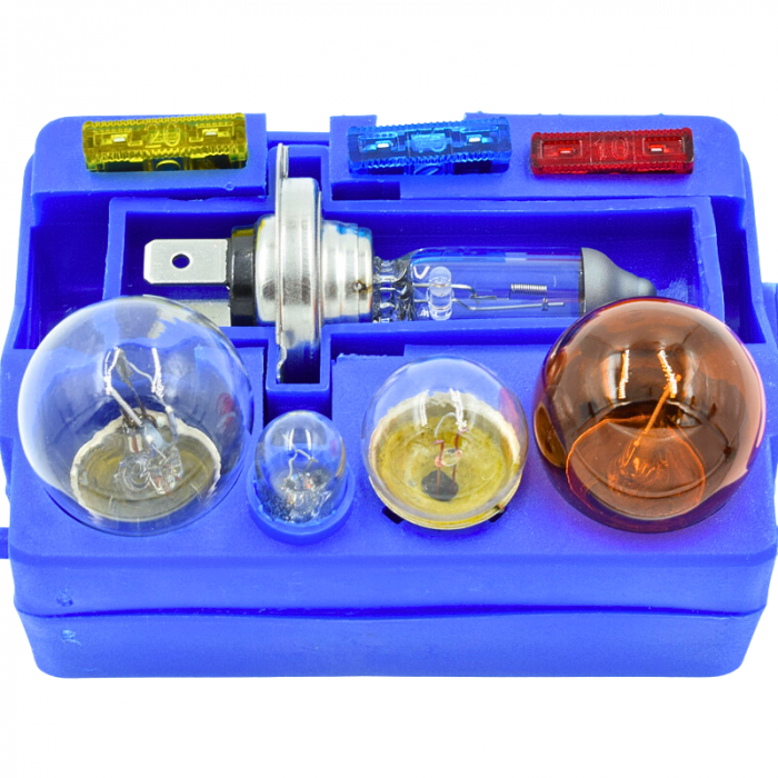 Set rezerva becuri si sigurante 8 buc, H7 55W, 12V - M-TECH ZZ7 [3]