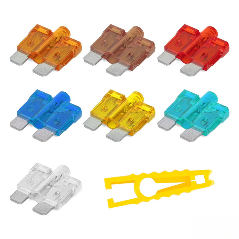 Set 10 buc Sigurante Auto Standard Tip Lama cu Indicator LED [2]