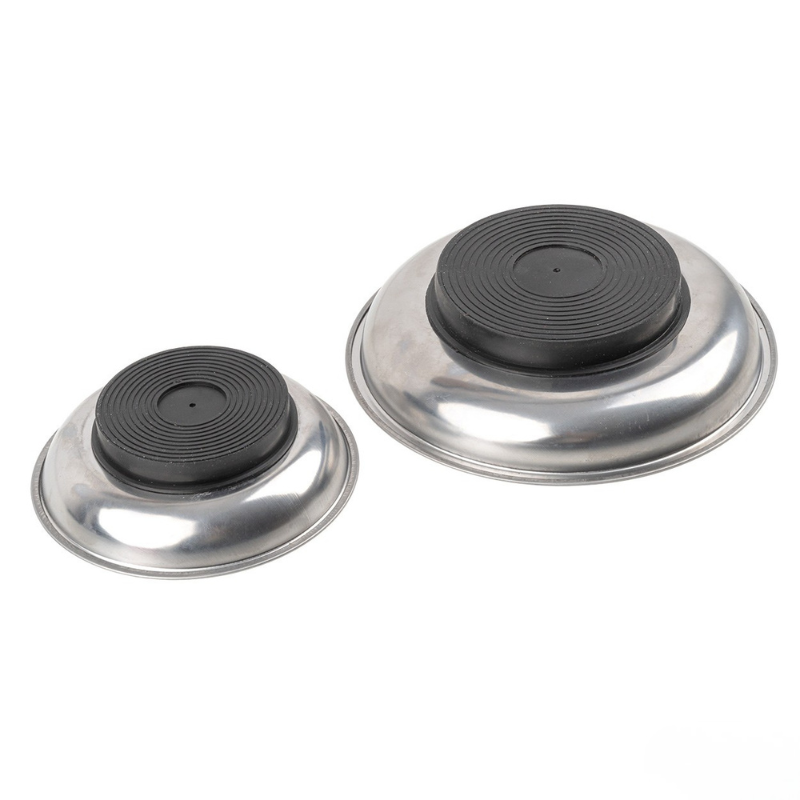 Set tavi magnetice din otel inoxidabil, 11cm + 15cm, organizare suruburi, piese metalice [6]