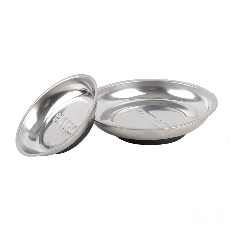 Set tavi magnetice din otel inoxidabil, 11cm + 15cm, organizare suruburi, piese metalice [5]