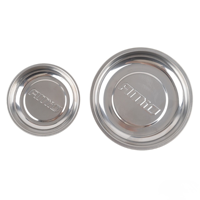 Set tavi magnetice din otel inoxidabil, 11cm + 15cm, organizare suruburi, piese metalice [4]