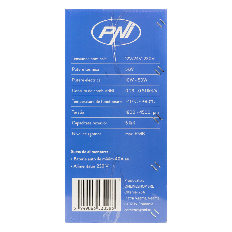 Sistem Incalzire Stationar, 5kW, 12V / 24V, Alimentare 230V, Telecomanda, Rezervor 5L, Sirocou [10]