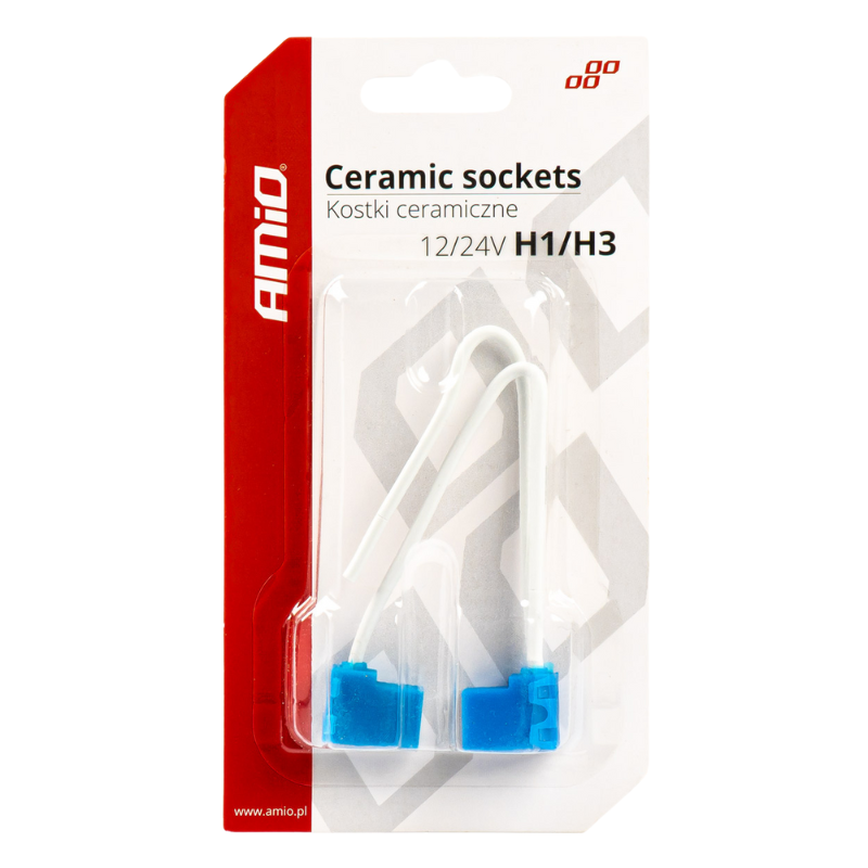 Soclu Ceramic H1/H3, Mufa Unghiulara 12/24V, Set 2 Bucati [3]
