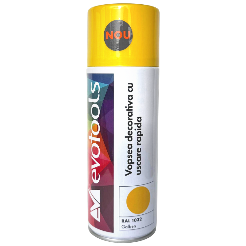 Spray vopsea decorativa, uscare rapida, galben RAL 1032, 400 ml [2]