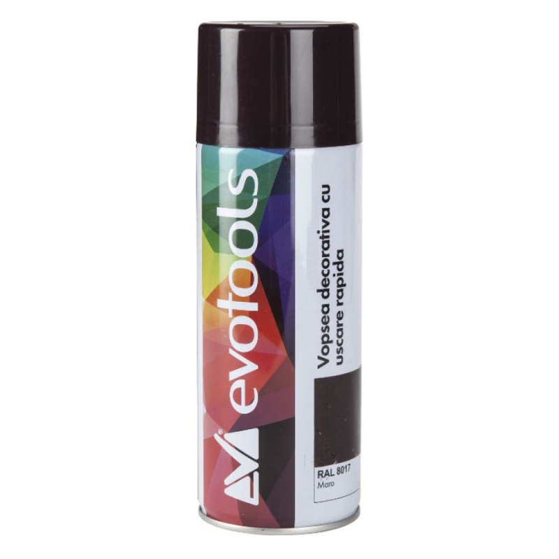 Spray Vopsea, RAL 8017 Maro, Uscare Rapida, 400ml [1]