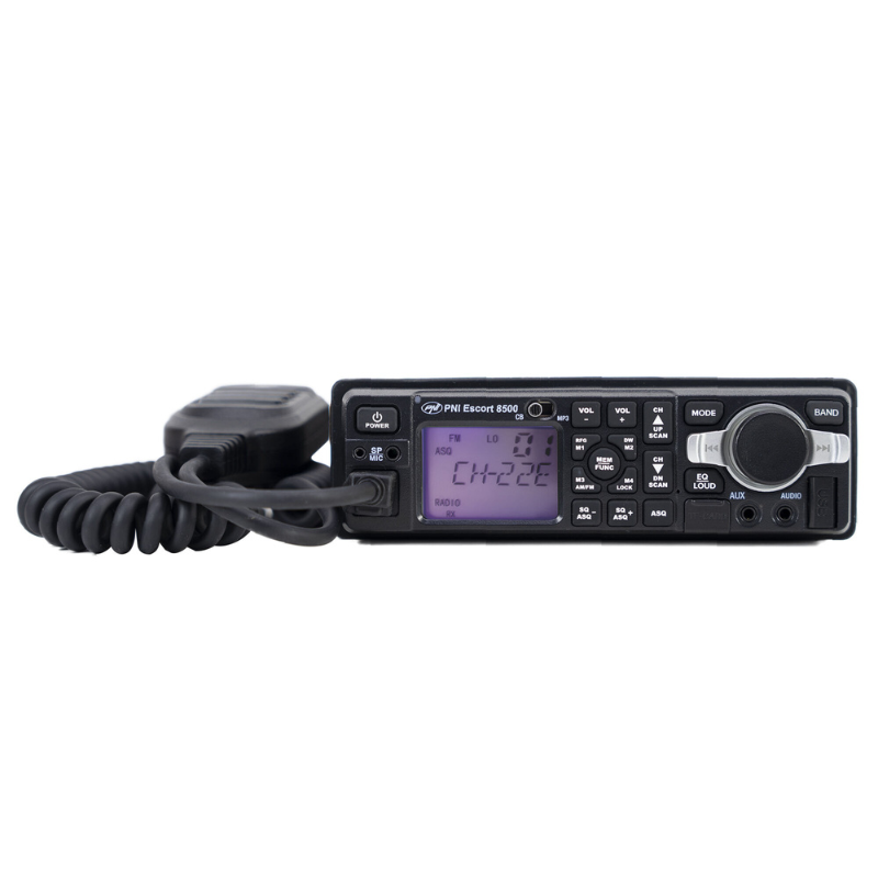 Statie Radio CB, 12V / 24V, 4W, 80 FM / 40 AM, MP3 Player, Bluetooth, montaj 1 DIN [6]
