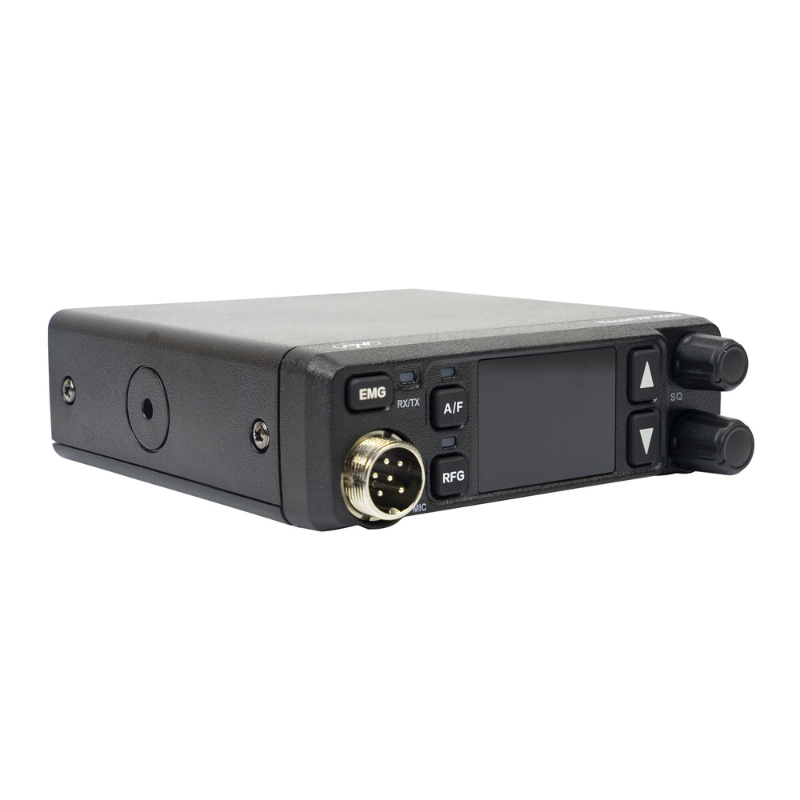 Statie Radio CB, 12V / 24V, 4W, Multi-Banda, ASQ 5 Niveluri, RF Gain, Ultra Compacta, 11,5 x 3,5cm [9]