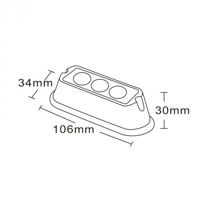 Stroboscop, 3 functii, carcasa aluminiu, 106mm - Truck LED L2285-ALR [2]