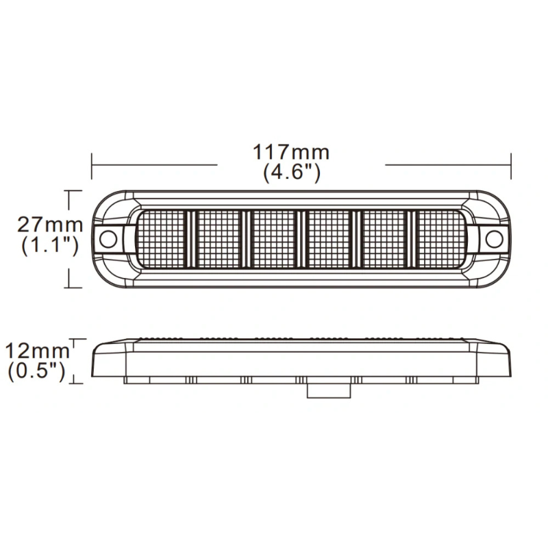 Stroboscop LED Flexibil Auto, 11,7 x 2,7cm, 12-24V [7]