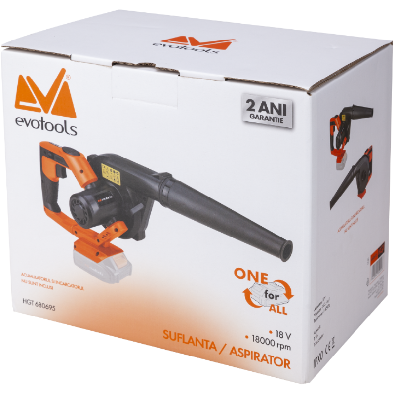 Suflanta Aspirator, 18V, Fara Acumulator, 64 m/s, 7 Trepte, Portabil [7]