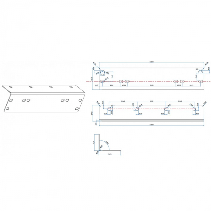 Suport Numar Auto, Cu Suport Pentru Led Bar, Led Proiectoare, Bull Bar - Truck LED AKC8002 [4]