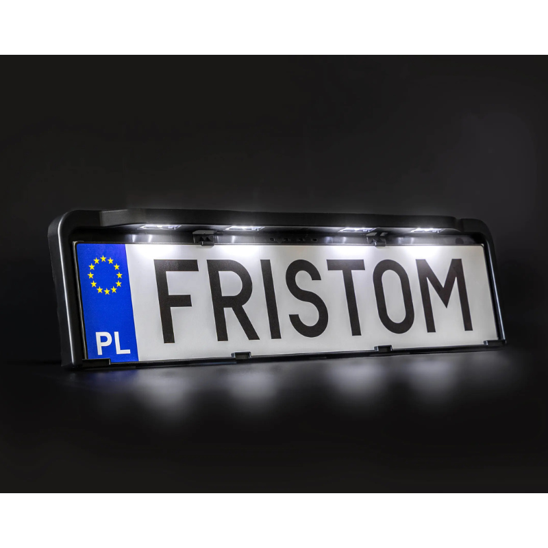 Suport numar inmatriculare cu lampa LED, universal, 12-30V, omologare E9, cablu 1.5m [2]