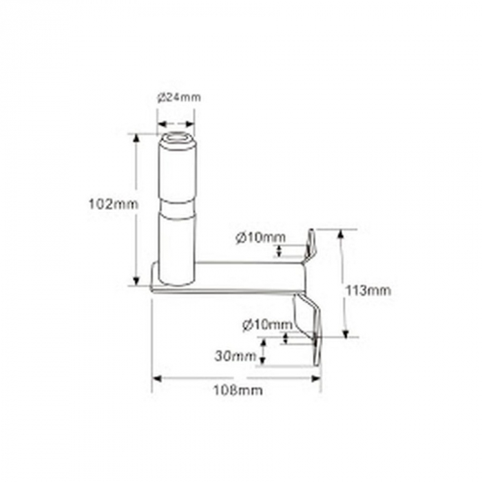 Suport pentru girofar, L - Truck LED AKC1007L-A [2]