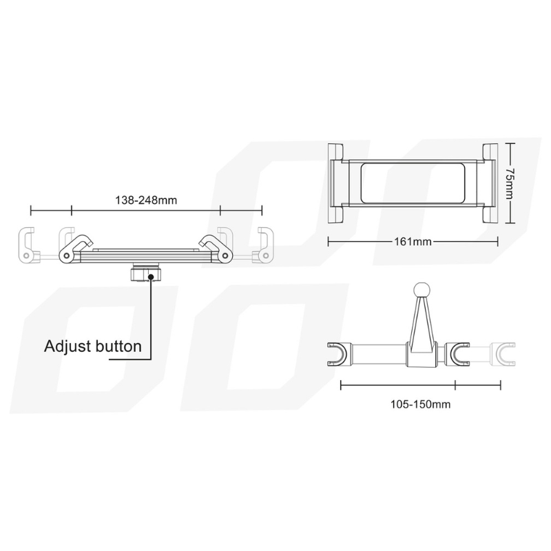 Suport Tableta Tetiera Auto Bancheta Spate, THOLD-02 [4]