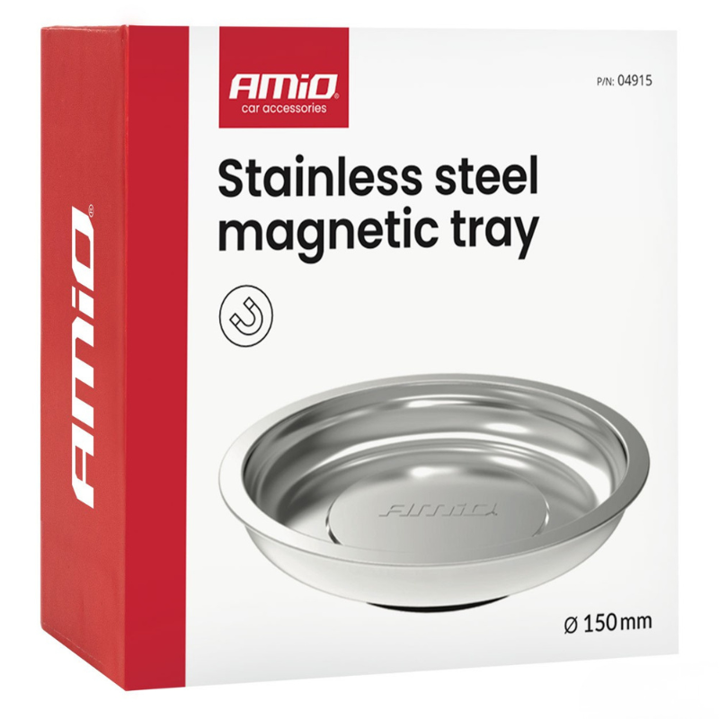 Tava magnetica din otel inoxidabil, 15cm, organizare suruburi, piese metalice [7]