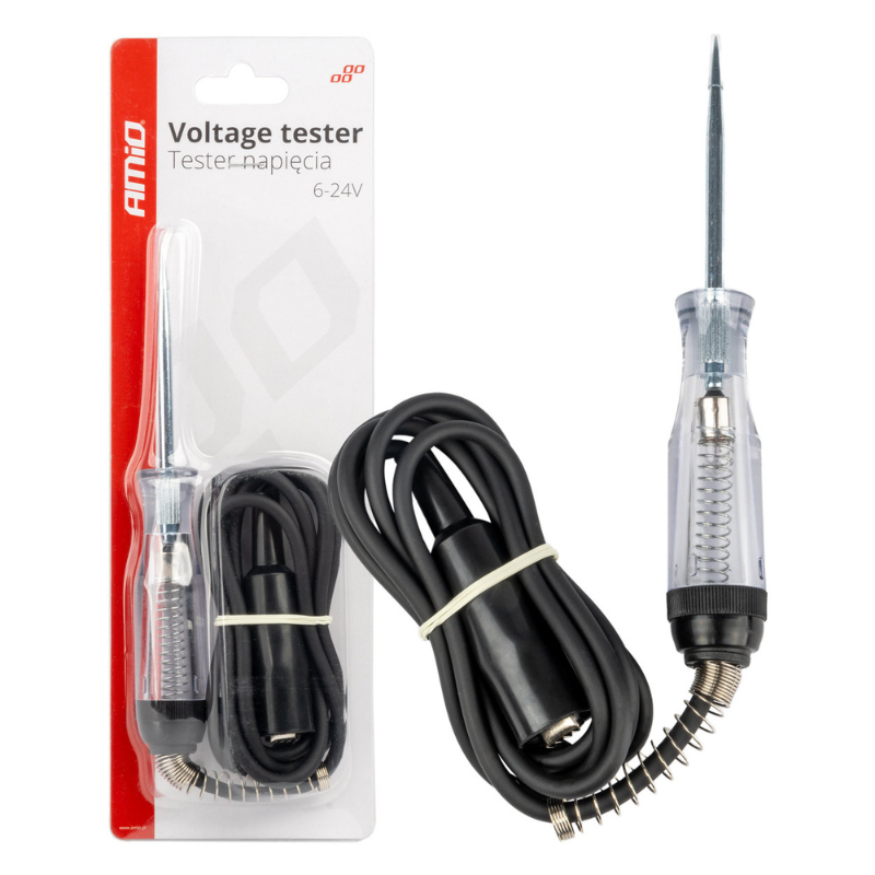 Tester Tensiune Auto 6-24V, Clama Crocodil, Heavy Duty [1]