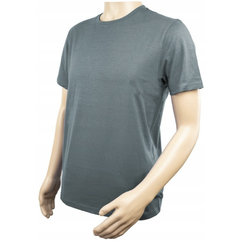 Tricou barbati bumbac 100%, 145gsm, gri melanj [2]