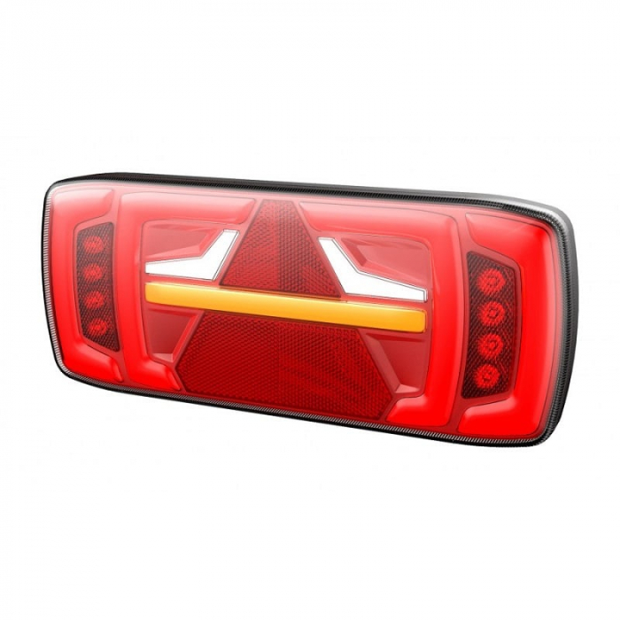Tripla cu semnalizare dinamica si triunghi, 316 x 130mm - Truck LED 1918 L1919 [2]
