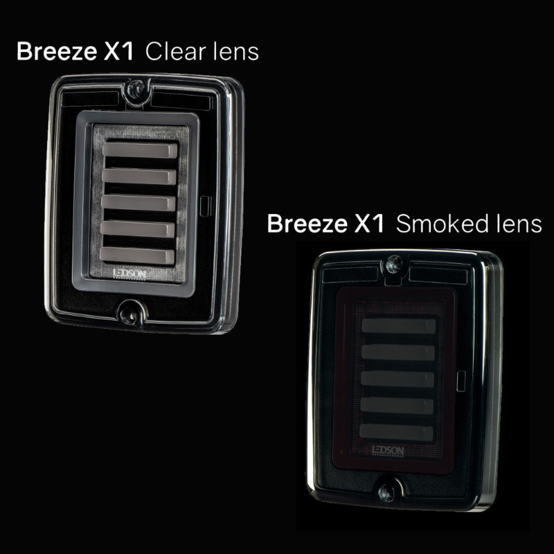 Tripla, Lampa spate LED Breeze X1, Lentila Transparenta, 11 x 13,3 x 2,8cm [15]