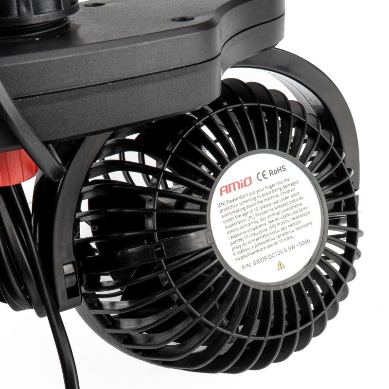 Ventilator Auto Dublu, 12V, 2 x 10cm, cu USB, pentru Tetiera [4]