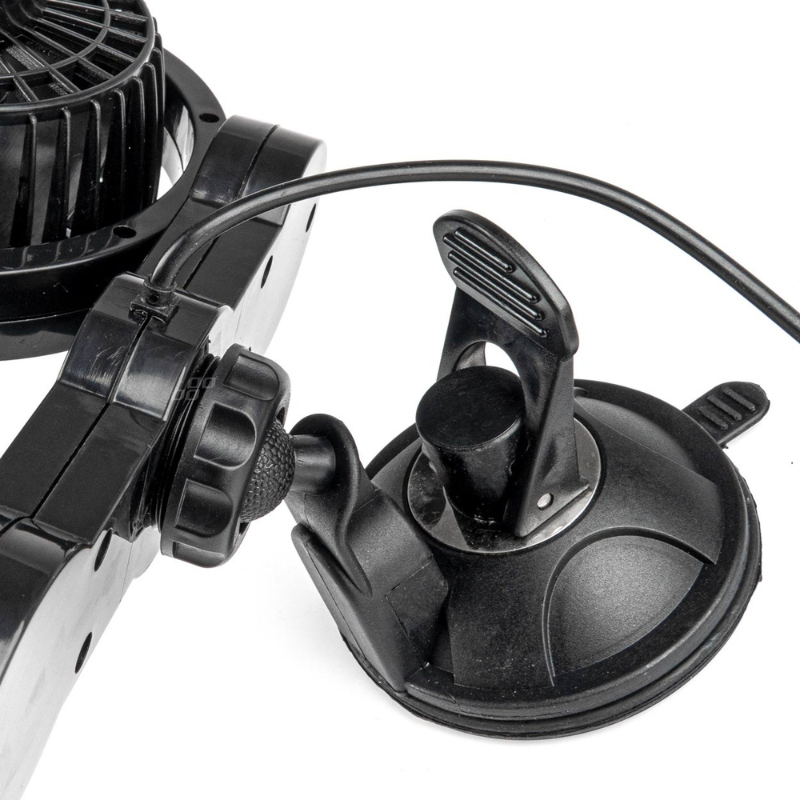 Ventilator Auto Dublu 12V, 2 x 10cm, cu Ventuza [4]