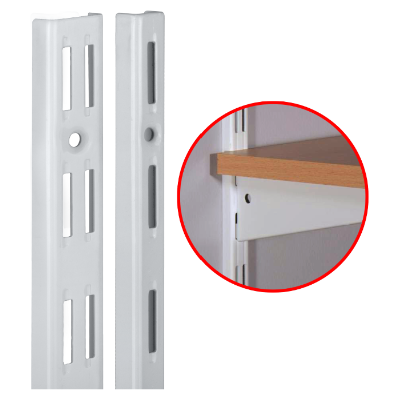 Vergea pentru raft Tip I, 50cm, 100cm, culoare alb [2]