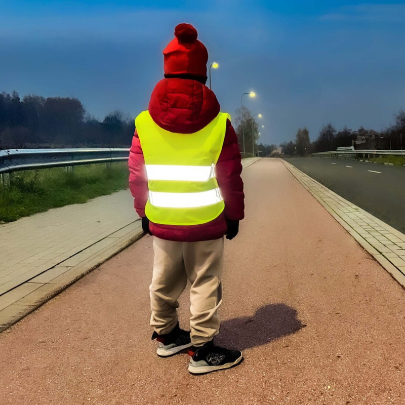 Vesta Reflectorizanta Siguranta Copii, Galbena cu Certificat [2]