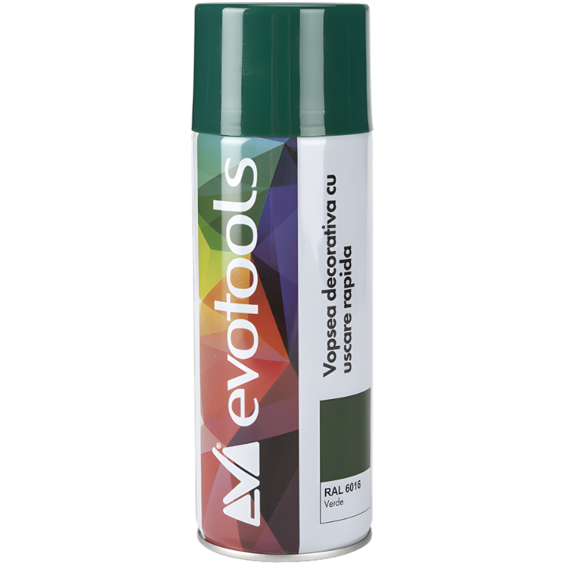 Vopsea Acrilica Spray, RAL 6016 Verde, 400 ml, Uscare Rapida, Decorativa [1]