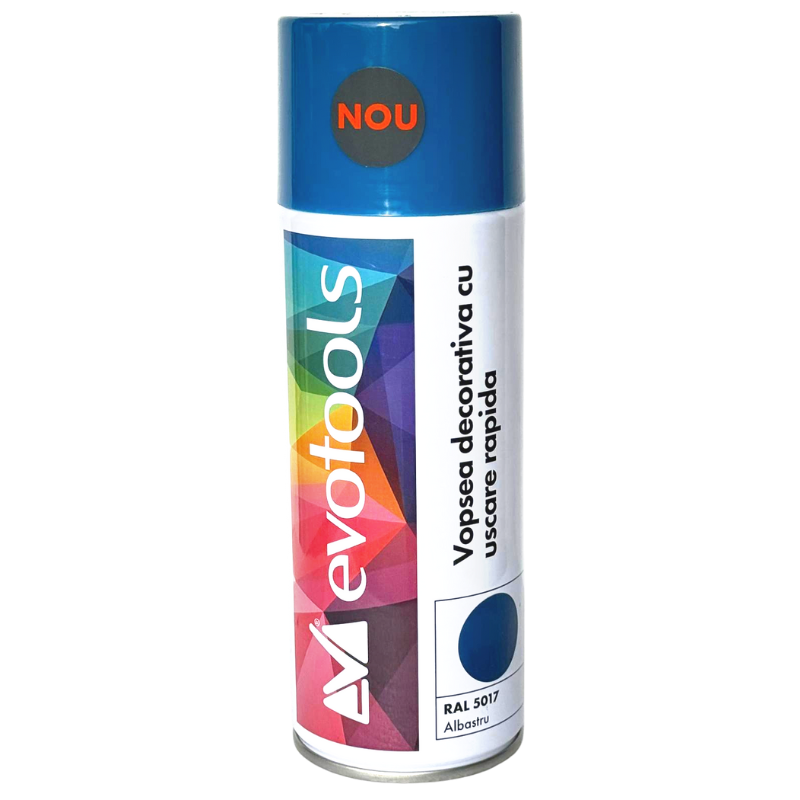 Vopsea spray decorativa, uscare rapida, albastru RAL 5017, 400 ml [2]