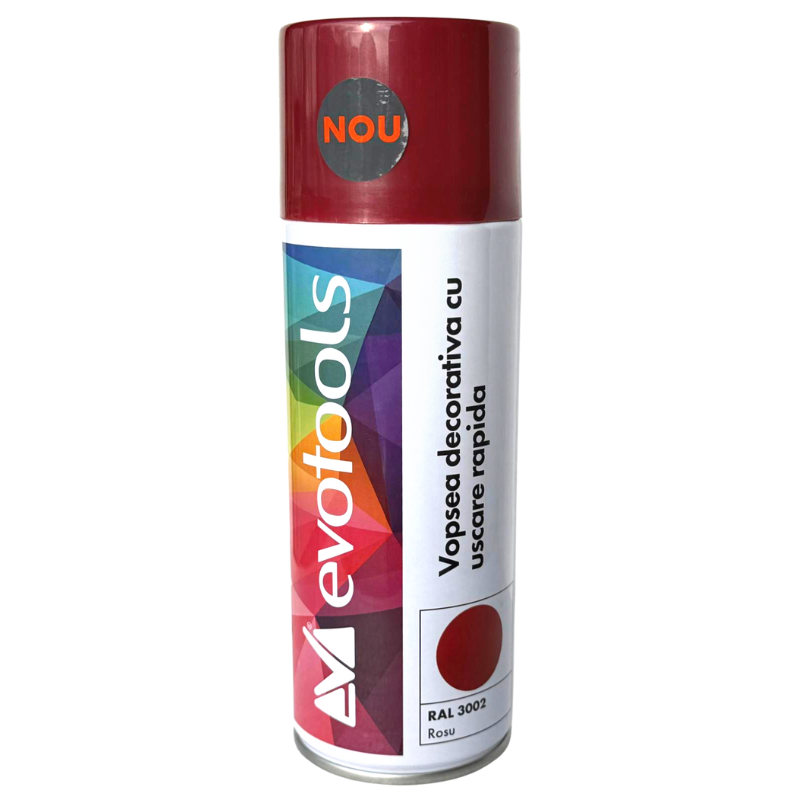 Vopsea spray decorativa, uscare rapida, rosu RAL 3002, 400 ml [1]