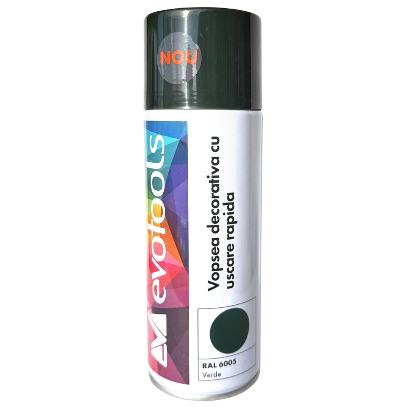 Vopsea spray decorativa, uscare rapida, verde RAL 6005, 400 ml [2]