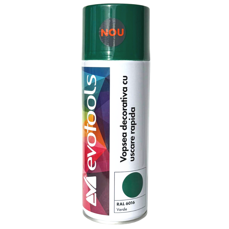 Vopsea spray decorativa, uscare rapida, verde RAL 6016, 400 ml [1]