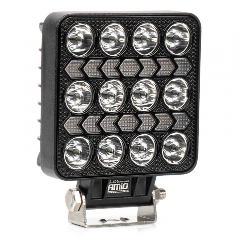 Lampa lucru LED 2 Functii, 36W, 3.6K lumeni, lumina alba, galbena, 12/24V, omologata, vehicule, utilaje