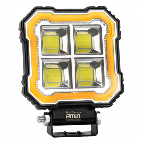 Lampa lucru LED 2 Functii, 48W, 4,8K lumeni, lumina alba, galbena, 12/24V, vehicule, utilaje, flood