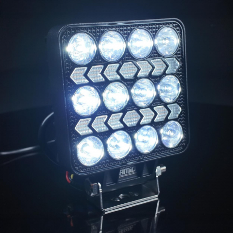 Lampa lucru LED 2 Functii, 36W, 3.6K lumeni, lumina alba, galbena, 12/24V, omologata, vehicule, utilaje [3]