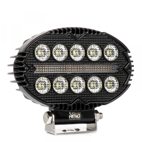 Lampa lucru LED 2 Functii, 45W, 3K lumeni, lumina alba, galbena, 12/24V, omologata, vehicule, utilaje
