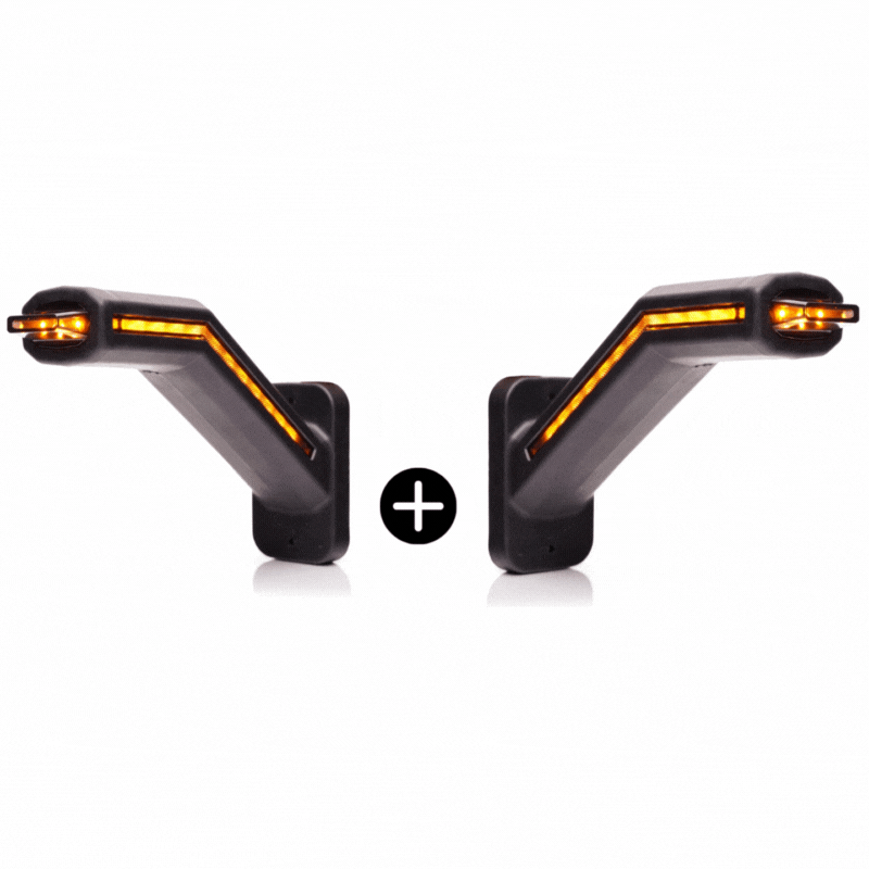 Lampi Gabarit LED - Set 2 Lampi gabarit LED cu brat pozitie si semnalizare, 18.50cm