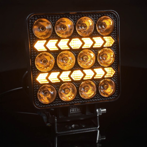 Lampa lucru LED 2 Functii, 36W, 3.6K lumeni, lumina alba, galbena, 12/24V, omologata, vehicule, utilaje [2]