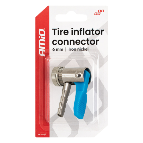 Adaptor compresor, 6mm, cuplare rapida, pentru valva anvelopa, rezistent la coroziune [4]