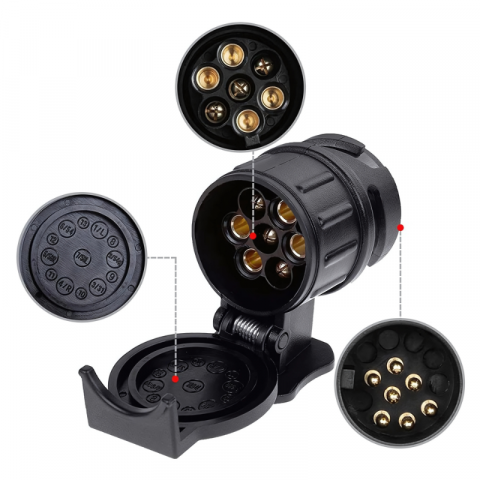 Adaptor Priza Pentru Remorca 7-13 Pini, 12V - Truck LED E1334-A [3]