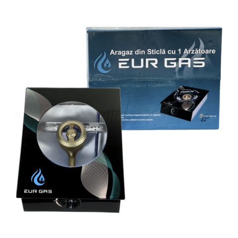 Bucatarie auto - Aragaz din Sticla EurGas, 1 Arzator Compact