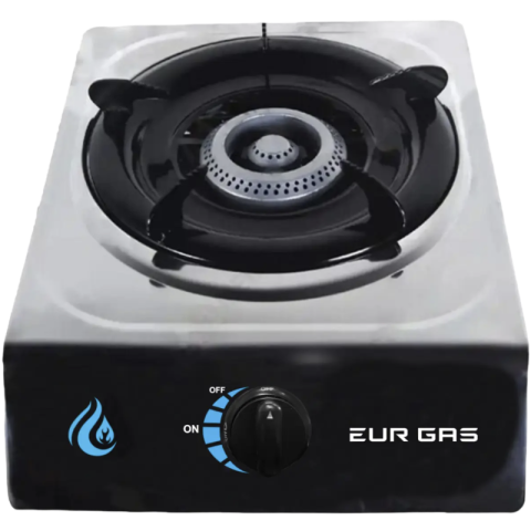 Aragaz inox, 1 arzator, 2.6 kW, compact pentru camping bucatarie si utilizare casnica