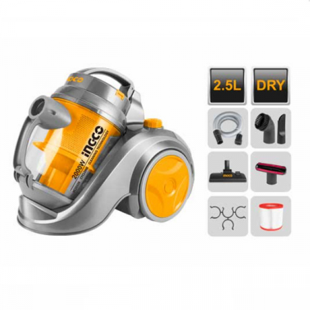 Aspirator fara sac, Turbo-Cyclonic, 2000 wati, 2,5 l, Filtru HEPA [4]