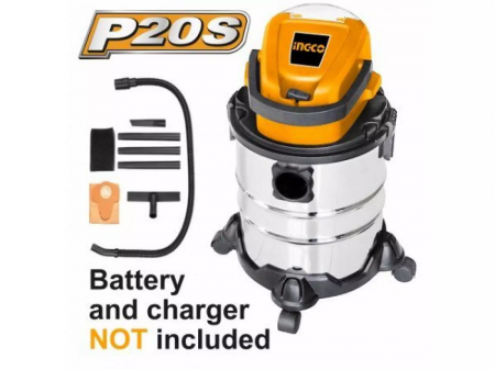 Aspirator pe acumulator 20V, 20L, uscat si umed [1]